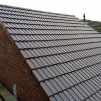 glossy tradition tiled roof